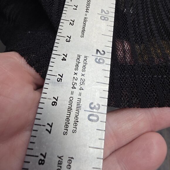 Violet Ruby Shirt Womens Large Sheer Sleeveless Tunic Top Vest Button Black - Picture 11 of 11